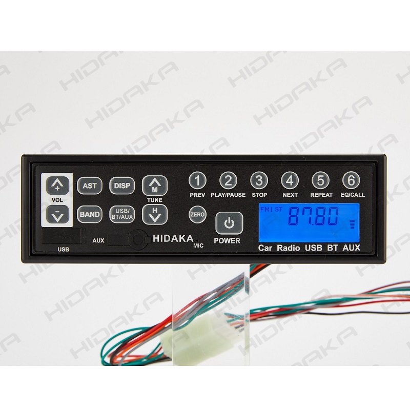HI-M200 AM FM BT Radio for 12V 24V AM FM with USB AUX-IN Hand-Free Function for Komatsu Hitachi Sany Car Radio